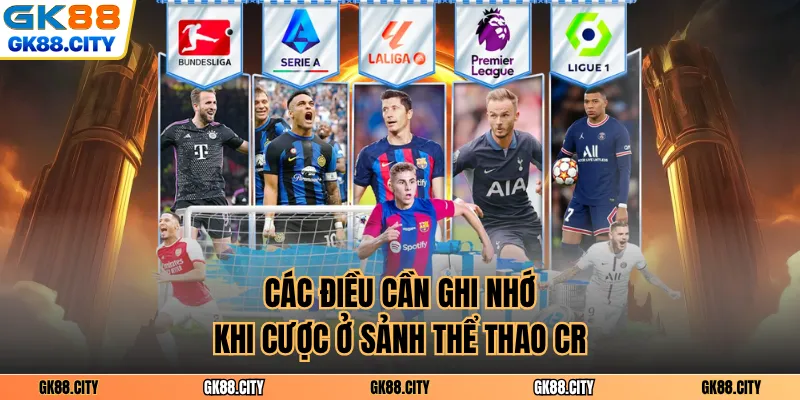 Các điều cần ghi nhớ khi cược ở sảnh thể thao CR